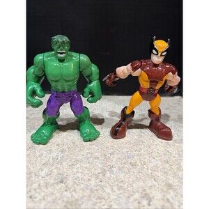Playskool Hasbro Marvel Super Hero Adventures action figures Hulk and Wolverine